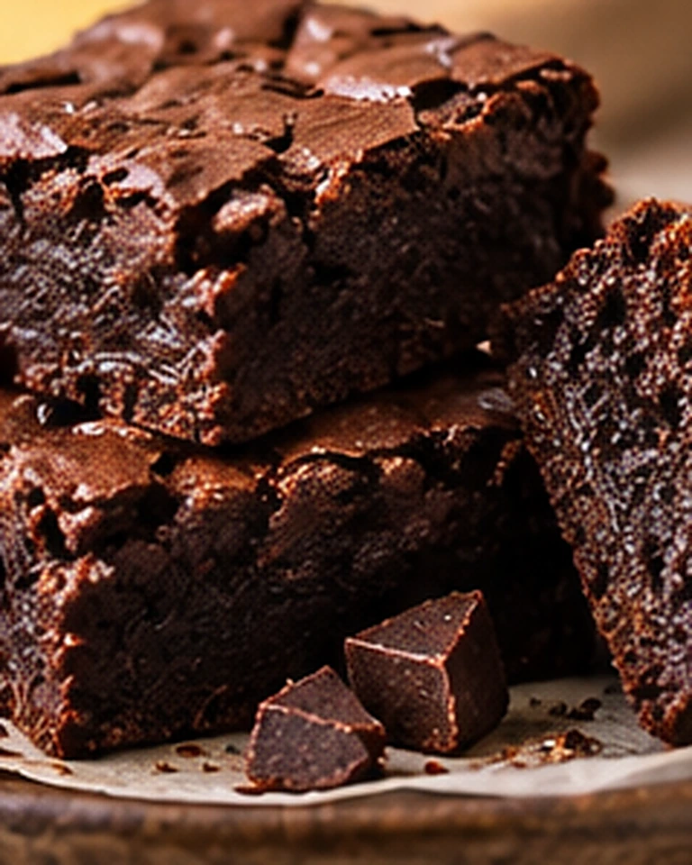 Fudgy Banana Cocoa Brownies
