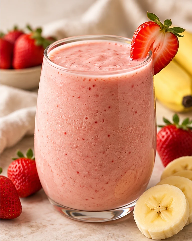 Strawberry Banana Protein Smoothie